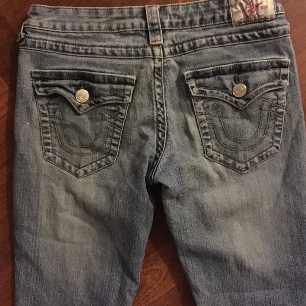 29 True Religions boot cut denim jeans blue light